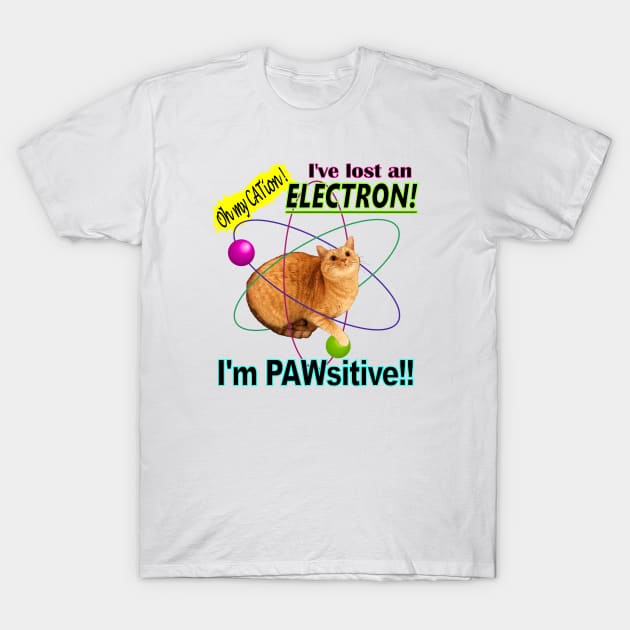 PAWsitive CATion T-Shirt by RawSunArt
